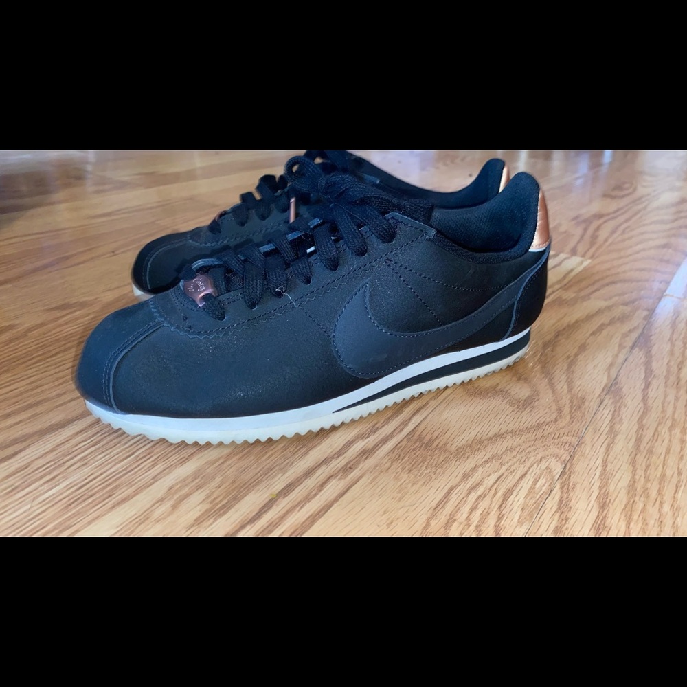 Nike Cortez Black and Rose gold